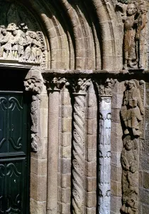 Detail of the Portico de las Platerias with images of the Epiphany and the Passion (photo Detail of the Portico de las Platerias with images of the Epiphany and the Passion (photo