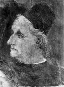 Portrait of Antonio Pollaiuolo (oil on panel) (b/w photo) Portrait of Antonio Pollaiuolo (oil on panel) (b/w photo)