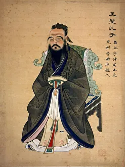 Portrait of Confucius (Confucio) (or Kong Fu Zi) (555-479 BC), Chinese philosopher Portrait of Confucius (Confucio) (or Kong Fu Zi) (555-479 BC), Chinese philosopher