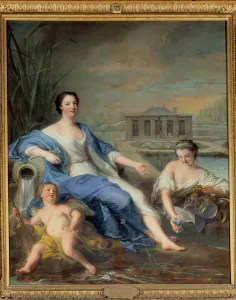 Portrait en pied de Marie Anne de Bourbon dit Mademoiselle de Clermont (1697-1741 Portrait en pied de Marie Anne de Bourbon dit Mademoiselle de Clermont (1697-1741