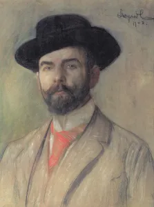 Portrait of Jerzy Warchalowski (1873-1939), 1902 (pastel on board) Portrait of Jerzy Warchalowski (1873-1939), 1902 (pastel on board)