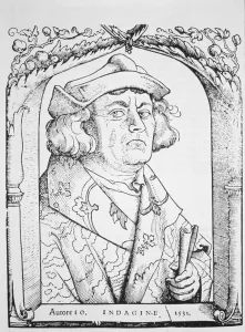 Portrait of John of Indagine, after Hans Baldung Grien, from Chiromantia' Portrait of John of Indagine, after Hans Baldung Grien, from Chiromantia'