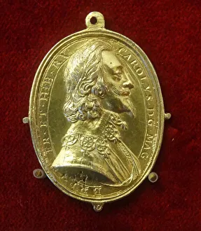 Portrait of King Charles I by Thomas Rawlins (metal) Portrait of King Charles I by Thomas Rawlins (metal)