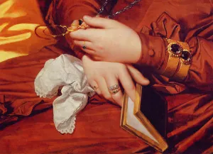 Portrait of Madame Marcotte, detail of her hands, 1826 (oil on canvas) (detail of 83538) Portrait of Madame Marcotte, detail of her hands, 1826 (oil on canvas) (detail of 83538)