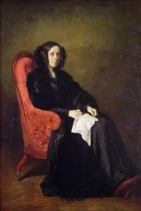 Portrait of Madame Poullain-Dumesnil, 1842 (oil on canvas) Portrait of Madame Poullain-Dumesnil, 1842 (oil on canvas)