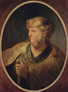 Artists/r embrandt harmensz van rijn rembrandt harmensz/portrait man oriental costume 1633 oil panel Artists/r embrandt harmensz van rijn rembrandt harmensz/portrait man oriental costume 1633 oil panel