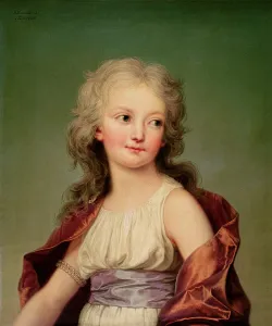 Portrait of Marie-Therese Charlotte of France (1778-1851) Duchess of Angouleme, 1786 Portrait of Marie-Therese Charlotte of France (1778-1851) Duchess of Angouleme, 1786