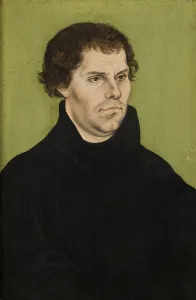 Portrait of Martin Luther, 1527 (oil on panel) Portrait of Martin Luther, 1527 (oil on panel)