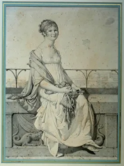 Portrait of Miss Barbara Bansi sitting in an Italian landscape Portrait of Miss Barbara Bansi sitting in an Italian landscape