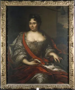 Portrait of Queen Catherine I of Russia, 1717 (oil on canvas laid down on board) Portrait of Queen Catherine I of Russia, 1717 (oil on canvas laid down on board)