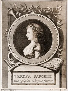 Portrait of Teresa Saporiti, 1791 (engraving) Portrait of Teresa Saporiti, 1791 (engraving)