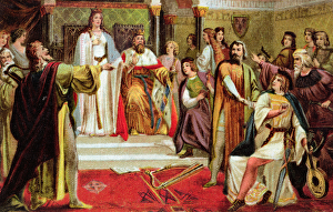 Postcard with a scene from Tannhauser by Richard Wagner (1813-83), c.1900 (colour litho) Postcard with a scene from Tannhauser by Richard Wagner (1813-83), c.1900 (colour litho)