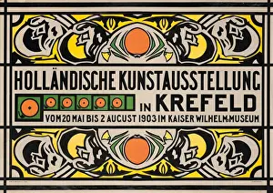 Poster advertising the Dutch Art Exhibition in Krefeld's Kaiser Wilhelm Museum Poster advertising the Dutch Art Exhibition in Krefeld's Kaiser Wilhelm Museum