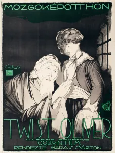 Poster for the silent film Oliver Twist by the Hungarian film production company Corvin, 1919 (poster) Poster for the silent film Oliver Twist by the Hungarian film production company Corvin, 1919 (poster)