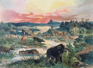Prehistory - Tertiary - reconstruction of natural environment in Europe Prehistory - Tertiary - reconstruction of natural environment in Europe