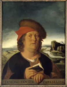Presume portrait of the doctor Paracelsus (1493-1541) (Paracelsus Aracelsus or Presume portrait of the doctor Paracelsus (1493-1541) (Paracelsus Aracelsus or