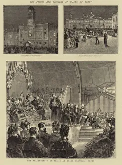 The Prince and Princess of Wales at Derby (engraving) The Prince and Princess of Wales at Derby (engraving)