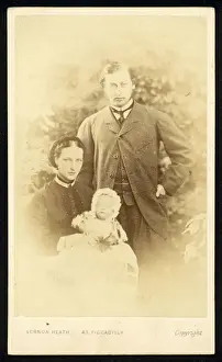 The Prince and Princess of Wales and Prince Albert Victor (b/w photo) The Prince and Princess of Wales and Prince Albert Victor (b/w photo)