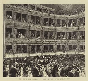 The Prince and Princess of Wales at the Royal Italian Opera (engraving) The Prince and Princess of Wales at the Royal Italian Opera (engraving)