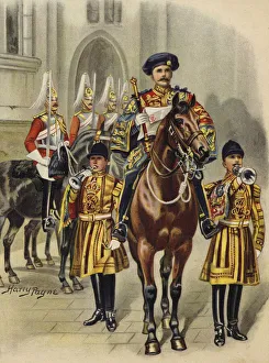 Proclaiming George V King of England, 1910 (chromolitho) Proclaiming George V King of England, 1910 (chromolitho)