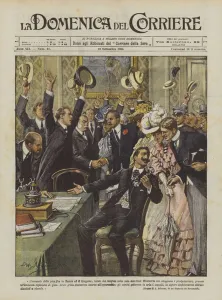 The proclamation of peace between Russia and Japan (colour litho) The proclamation of peace between Russia and Japan (colour litho)