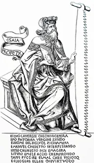 15th Century Print of The Prophet Isiah