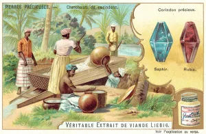 Prospecting for sapphires and rubies (chromolitho) Prospecting for sapphires and rubies (chromolitho)