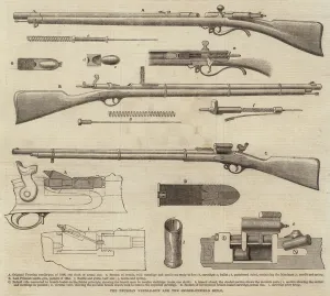 The Prussian Needle-Gun and the Snider-Enfield Rifle (engraving) The Prussian Needle-Gun and the Snider-Enfield Rifle (engraving)