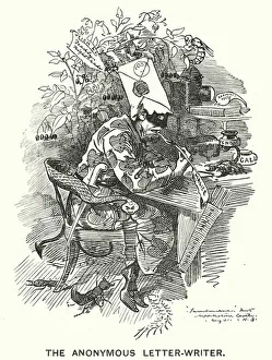 Punch cartoon: The Anonymous Letter Writer (engraving) Punch cartoon: The Anonymous Letter Writer (engraving)