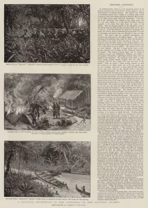 A Punitive Expedition to the Cannibals of the Solomon Islands (litho) A Punitive Expedition to the Cannibals of the Solomon Islands (litho)