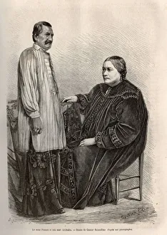 Queen Pomare IV of Tahiti (1803-0877), last ruler of Polynesia from 1827 to 1877 and her second husband Queen Pomare IV of Tahiti (1803-0877), last ruler of Polynesia from 1827 to 1877 and her second husband