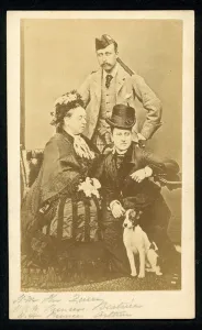 Queen Victoria, Princess Beatrice and Prince Arthur (b/w photo) Queen Victoria, Princess Beatrice and Prince Arthur (b/w photo)