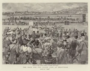 The Race for the Grand Prix at Deauville (engraving) The Race for the Grand Prix at Deauville (engraving)