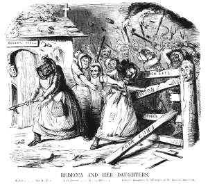 Rebecca and her Daughters (engraving) (b&w photo) Rebecca and her Daughters (engraving) (b&w photo)