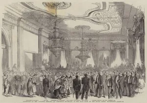 Reception of the Japanese Embassy by President Buchanan in the East Room of the White House, Washington (engraving) Reception of the Japanese Embassy by President Buchanan in the East Room of the White House, Washington (engraving)