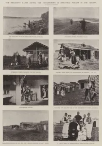 The Religious Mania among the Doukhobors in Manitoba, Scenes in the Colony (b/w photo) The Religious Mania among the Doukhobors in Manitoba, Scenes in the Colony (b/w photo)