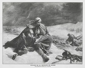 Retreat of Napoleon's Grande Armee from Moscow, 1812 (engraving) Retreat of Napoleon's Grande Armee from Moscow, 1812 (engraving)