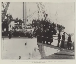 Return of Troops from the Indian Frontier Campaign, landing from the Steam-Ship " Return of Troops from the Indian Frontier Campaign, landing from the Steam-Ship "
