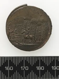 Reverse of a token depicting Thomas Spence (copper) Reverse of a token depicting Thomas Spence (copper)