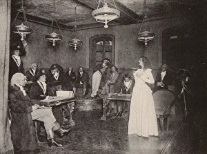 Revolutionary Tribunal of Madame Roland during the French Revolution, 1793 (b/w photo) Revolutionary Tribunal of Madame Roland during the French Revolution, 1793 (b/w photo)