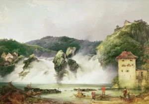 The Rhine Waterfall at Schaffhausen, 1775 (oil on canvas) The Rhine Waterfall at Schaffhausen, 1775 (oil on canvas)