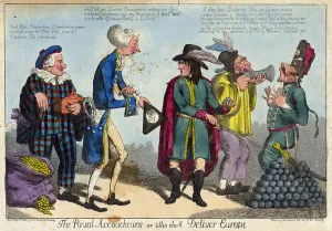 THE RIVAL ACCOUCHEURS OR WHO SHALL DELIVER EUROPE 1800 (engraving) THE RIVAL ACCOUCHEURS OR WHO SHALL DELIVER EUROPE 1800 (engraving)