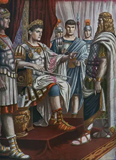 Roman antiquite, the Dacia Wars of Trajan, the Dacian king Decebale (Decebal or Decebalus or Diurpaneus) Roman antiquite, the Dacia Wars of Trajan, the Dacian king Decebale (Decebal or Decebalus or Diurpaneus)