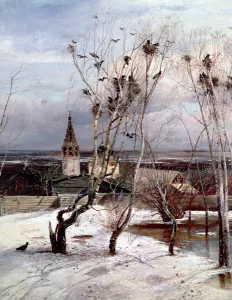 The Rooks have Returned, 1871 (oil on canvas) The Rooks have Returned, 1871 (oil on canvas)