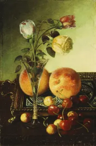 Roses, Peaches and Cherries, 1891 (oil on canvas) Roses, Peaches and Cherries, 1891 (oil on canvas)
