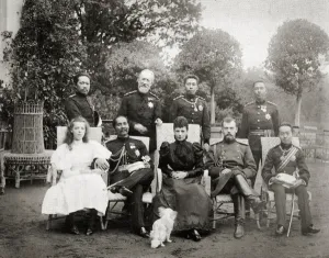Royal Families of Russia and Siam, 1896 (b/w photo) Royal Families of Russia and Siam, 1896 (b/w photo)