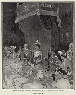 The Royal Luncheon in the Guildhall, the Second Toast (litho) The Royal Luncheon in the Guildhall, the Second Toast (litho)