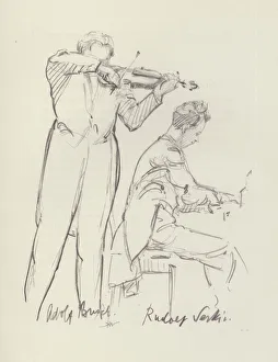 Rudolf Serkin and Adolf Busch (litho) Rudolf Serkin and Adolf Busch (litho)