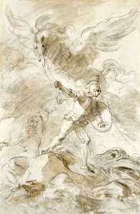 Ruggiero blinds the Orc (pen & ink, chalk and wash on paper) Ruggiero blinds the Orc (pen & ink, chalk and wash on paper)