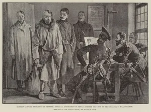Russian Convict Prisoners in Siberia, Official Inspection of Newly Arrived Convicts at the Perasilny Russian Convict Prisoners in Siberia, Official Inspection of Newly Arrived Convicts at the Perasilny